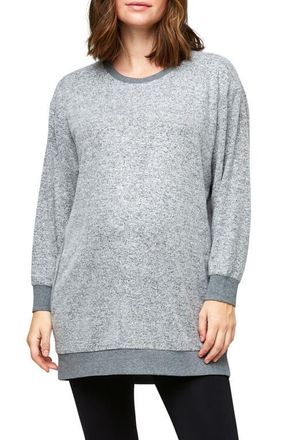 Nom Maternity Jo Maternity & Nursing Sweatshirt in Gray Hacci at Nordstrom, Size X-Small
