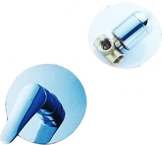 Trade Shop Trade Shop - Miscelatore Doccia Acciaio 52396 Incasso Bagno Monoforo Monocomando Rubinetteria