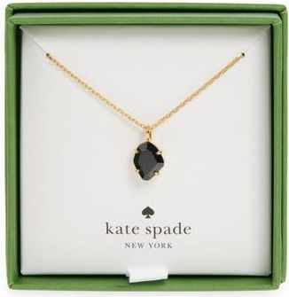 Kate Spade New York treasure trove mini pendant necklace in Jet at Nordstrom Rack