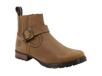 SWISSBRAND Mens Casual Leather Booties In Brown