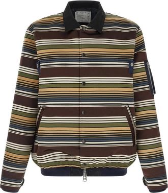 sacai Heren, Jassen, Bruin, Maat: XL Satijn