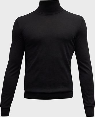 Ermenegildo Zegna Men & apos;s Cashmere-Silk Turtleneck Sweater