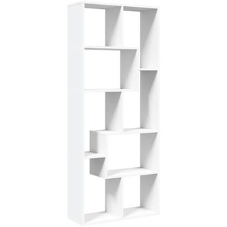 vidaXL Room Divider Bookcase White 67x25x161.5 cm Engineered Wood vidaXL