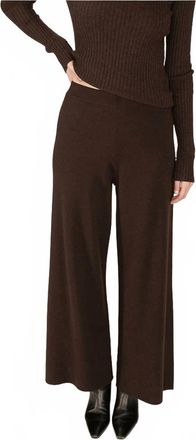 Grace & Mila Sao Knit Trousers In Chocolate