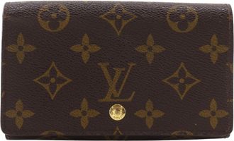 Louis Vuitton Brown Monogram Canvas Wallet (Bi-Fold) (Pre-Owned)