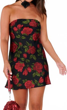 Show me your Mumu Taylor Tube Mini Dress In Send Me Roses