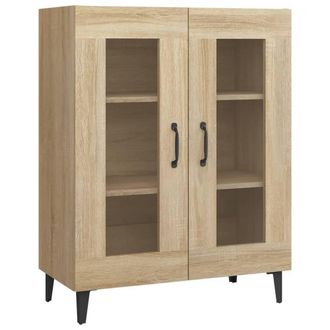Berkfield Home Sideboard Sonoma Oak 69.5x34x90 cm Engineered Wood in Light Tan