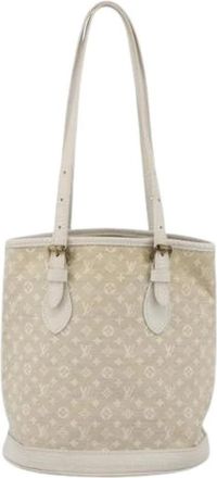 Louis Vuitton Pre-owned Bucket Bags, female, Beige, Size: ONE SIZE Pre-owned Petit Bucket Bag