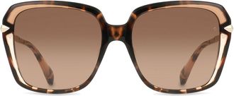Rag & Bone RNB1059/G/S Asian Fit XNZ/HA Womens Sunglasses Tortoiseshell Size 57