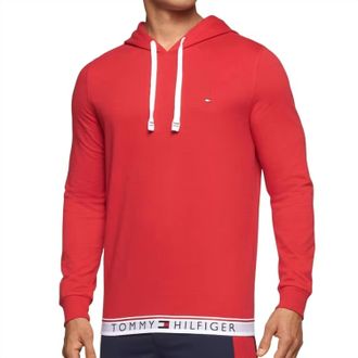 Tommy Hilfiger French Terry Hoodie In Mahogany
