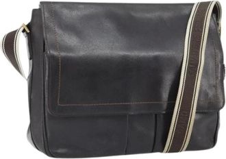 Ferragamo Pre-owned Cross Body Bags, female, Brown, Size: ONE SIZE Pre-owned Leather Shoulder Bag