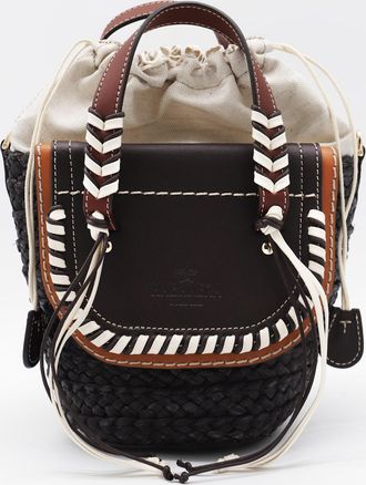 Cuba Lab Black Leather Habanera Satchels Bag