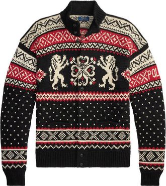 Ralph Lauren Fair Isle Intarsia-knit Cardigan