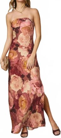 Dress Forum Womens Romantic Floral Maxi Dress In Pink