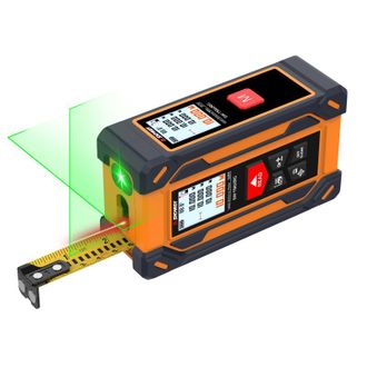 OEM Tel&eacute;metro L&aacute;ser 4 En 1 (60 M, Pantalla A Color, Nivel L&aacute;ser Verde, Cinta M&eacute;trica De Acero, Usb-c)