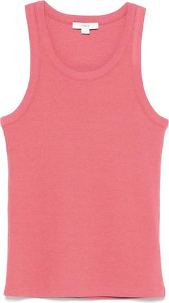 Vince Canotta a coste con scollo ampio - Rosa