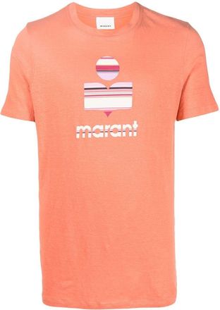 Isabel Marant Karman T-shirt - men - Linen/Flax - M - Orange