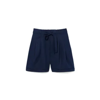 Lacoste Tailored High-Waist Shorts with Self-Tie Belt