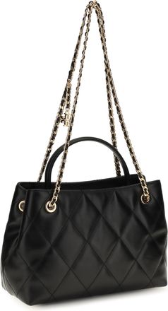 Tory Burch Fleming Calfskin Leather Shoulder Bag - Black