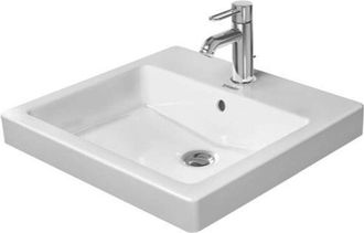 Duravit Duravit - Lavabo Empotrado Vero 50cm Blanco Con Rebosadero, Con
