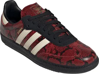 adidas Gender Inclusive Samba OG Sneaker in Vanilla/black/victory Red at Nordstrom, Size 6.5
