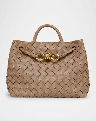 Bottega Veneta Andiamo Small Leather Top-Handle Bag