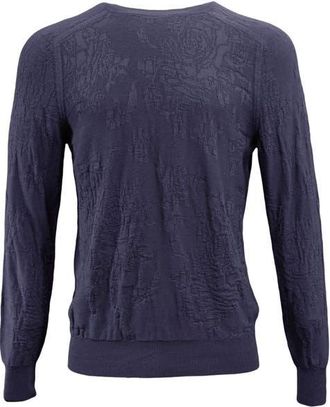 Lords of Harlech Cole Fully Fashioned Merino Wool Crewneck Sweater in Navy at Nordstrom, Size Xx-Large