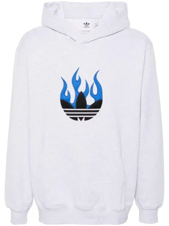 adidas Hoodie met logoprint - Grijs