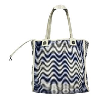 Chanel Pre-owned Tote Bags, female, White, Size: ONE SIZE Pre-owned Cotton Tote Bag