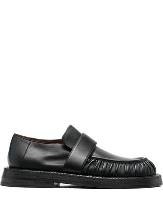 Mars&egrave;ll Alluce leather loafers - men - Calf Leather/Leather/Rubber - 44 - Black