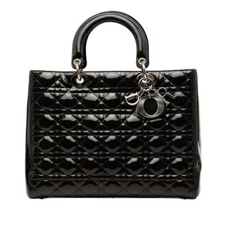 Dior Pre-owned Dior Large Patent Cannage Lady Dior Ladies B48GPAMLLSXZVE6A
