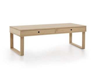 HOGAR 24 Mesa de centro de madera maciza natural, color natural