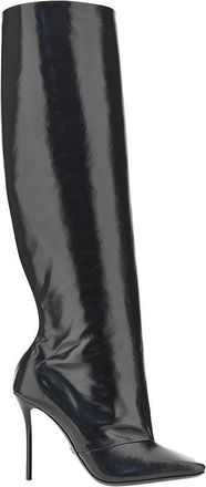 Dolce & Gabbana Squared-toe leather boots Woman 36+