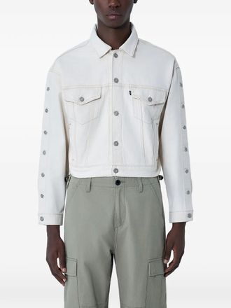 Levi's button-embellished denim jacket - Neutrals