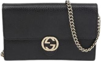 Gucci Pre-owned Cross Body Bags, female, Black, Size: ONE SIZE Pre-owned Cross Body Bag