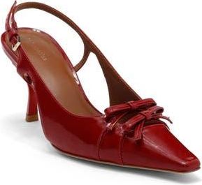 Reformation Noreen Slingback Pump in Scarlet Patent at Nordstrom Rack, Size 6.5