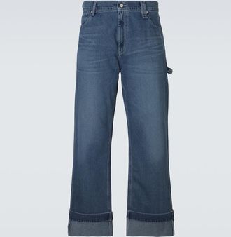 Simone Rocha Crystal-embellished straight jeans