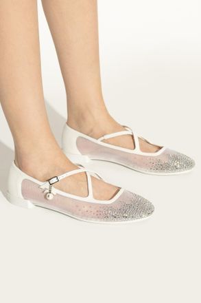 Jimmy Choo London Ballet Flats Eleri, Womens, White