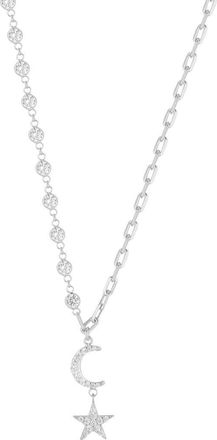 Sphera Milano Cubic Zirconia Celestial Pendant Necklace in Silver at Nordstrom Rack