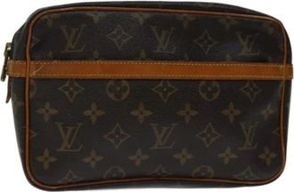 Louis Vuitton Pre-owned Canvas clutches - Dames - Vintage Clutch - Bruin - ONE Size - Leer - Vintage