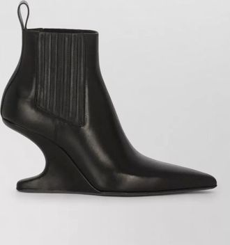 Rick Owens leather ankle boots