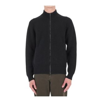Drumohr C&aacute;rdigan con cremallera completa - Knitwear - Hombre - Negro - 2XL