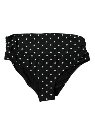 Dolce & Gabbana Black Polka Dot Swimsuit Bikini Bottom Womens Swimwear