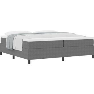 vidaXL Estructura De Cama Gris Claro 200 X 200 Cm Telas De Pana Vidaxl