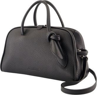 Jacquemus Womens Le Petit Turismo - Jacquemus Leather Black Calfskin Bags Handbags-Purses