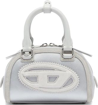 Diesel 1DR Dome Mini Bowling Bag - Dames - Handtassen - Grijs - ONE Size - Leer - Tassen