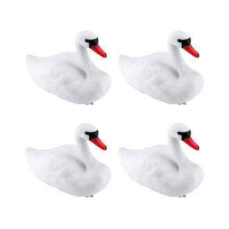OEM 4 Se&ntilde;uelos De Cisne, Cisne De Pl&aacute;stico Flotante, Estatua De Cisne Blanco Decorativa, Se&ntilde;uelos Para Mascotas, Se&ntilde;uelos De Cisne