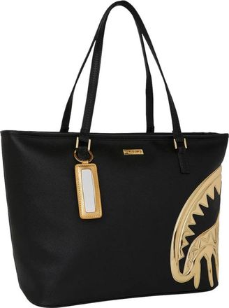 Sprayground Sprayground, Tassen, Dames, Zwart, ONE Size, Leer, Shark Tote