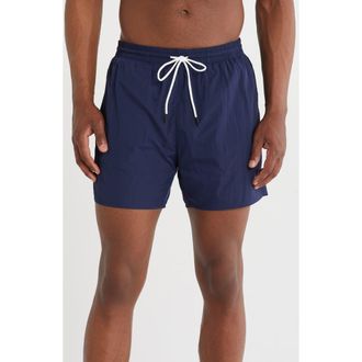 BOSS Lee Swim Trunks in Navy at Nordstrom Rack, Size Xx-Large