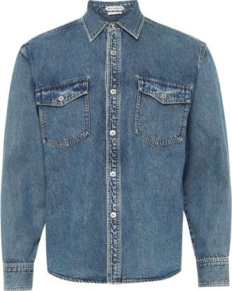 J.W.Anderson Oversized overhemd - Heren - Spijkeroverhemden - Blauw - XL - Katoen - Overhemden